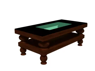 A wooden Coffee Table 3D model