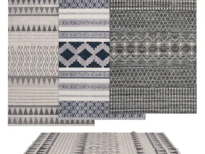 9 in 1 Rug Collection No 22 Low-poly 3D model