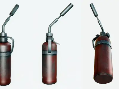 Blowtorch Tool Low-poly 3D model