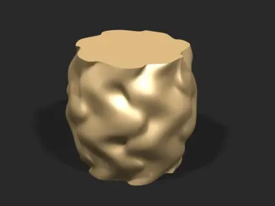 Cups and vases - wavy surface 2 3D print model
