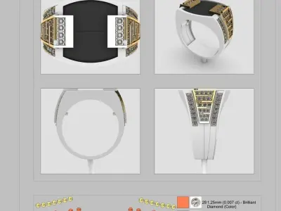 Onyx Man Ring 3D print model