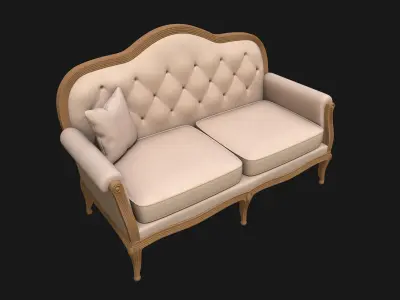 Classic-Style Sofa 3D model
