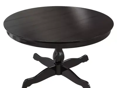 IKEA INGATORP  Extendable table Black 3D model