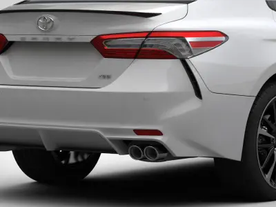 Toyota Camry XSE V6 2018 detaied interior 3D model