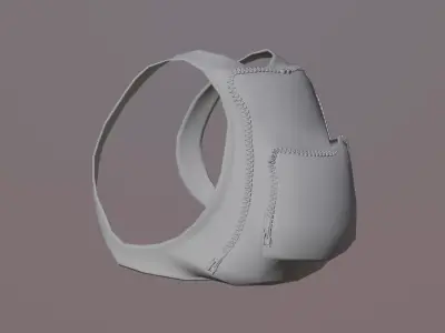 bag 3dmodel Low-poly 3D model