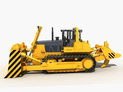 Bulldozer 02  3D model