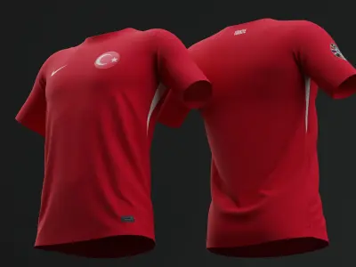 Turkiye 2024 Home Jersey 3D model