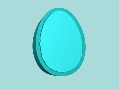 10 Easter Eggs Molds - Silicon Maker - Template 3D print model