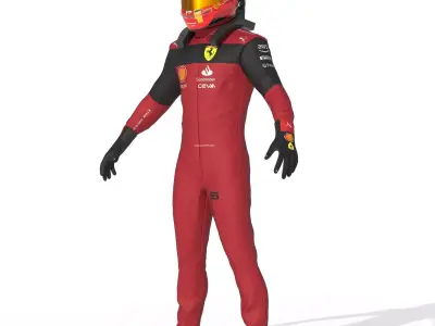 F1 Ferrari Suit 2023 3D model