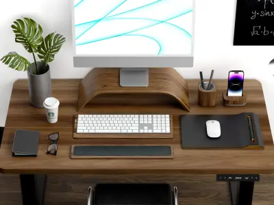 Apple Imac Engineering Work Place Set 3D model