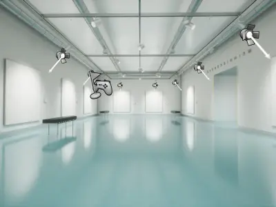 Art Gallery 009 UE4 3D model