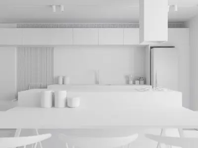 Photo Realistic Interior Scene Low-poly 3D model