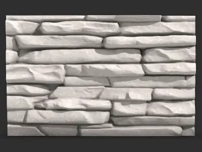 Random Stone Wall Construction Kit 3D print model