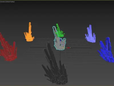 Crystal Low-poly 3D model