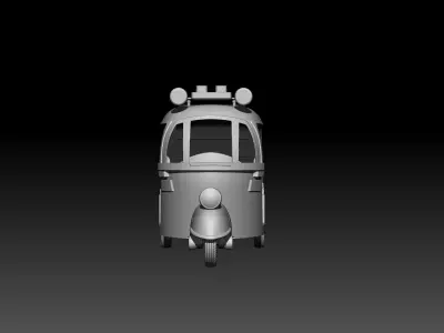 Auto Rickshaw  3D model for 3D printing 3D print model