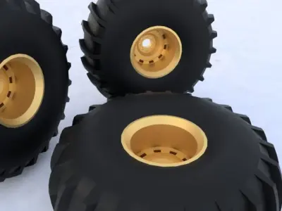 Monster wheel 3 3D model
