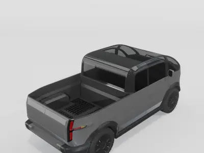 Canoo Pickup Grey 3D model