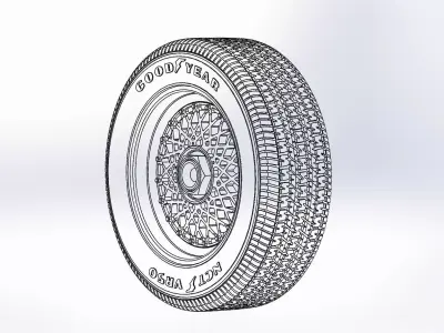 Wheel BBS RS 16inch for scale model 3D print model