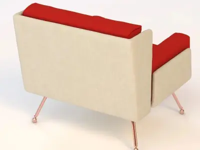 A and A Residential Lounge Chair 3D model