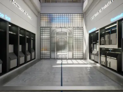 Scotsman Brand VR Showroom Scene 3D model