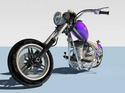 Harley Davidson Chopper 3D model
