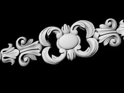 Central decor ornament for furniture 3D model 116