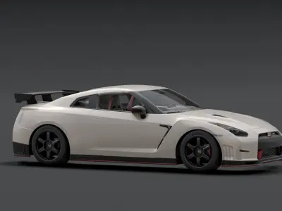 Nissan GTR - NISMO Low-poly 3D model