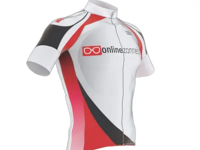 Cyclist bib t shirt 3D model