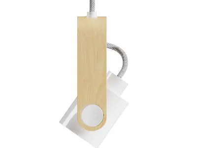 Wooden Pendant 3D model