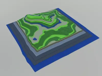 Topology map Free 3D model