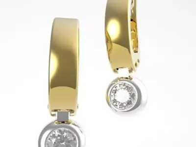 simple earring 3D print model