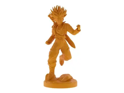 Trunk 3D Print figurine of dragon ball character 3D print model