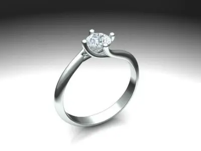 28 solitaire rings  3D print model