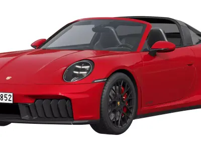Porsche 911 Targa 4 GTS 2025 3D model