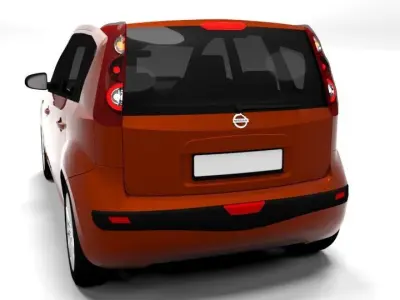 NISSAN NOTE LOWPOLY Low-poly 3D model