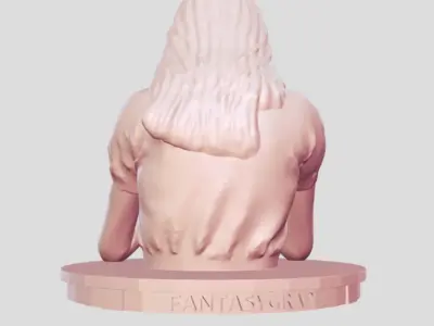 woman bust 3D print model