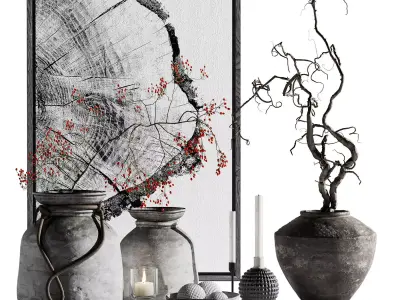 decorative set 3 3D model purchase