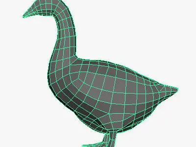 Low Poly Goose Low-poly 3D model