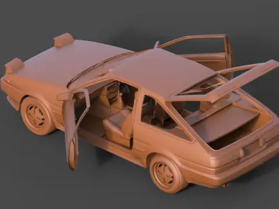 Toyota AE86 3D print model
