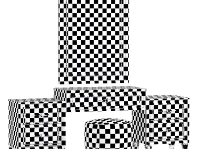 Queen Makeup Table by elve luxury 3D model