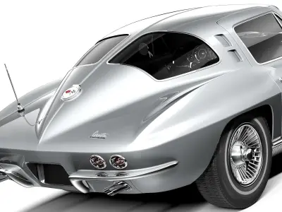 Chevrolet Corvette C2 Coupe 1963 3D model