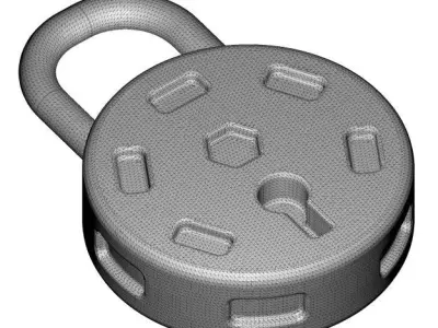 Classic Lock 3D print model