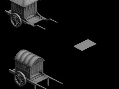 Game Carriage 271 3D model