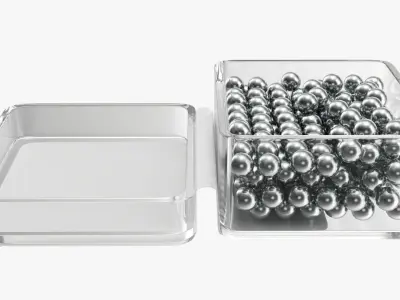 Air pistol bullet box open 3D model