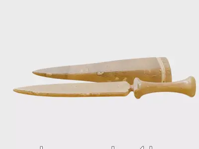 Artisan Stone Implements for Historical Education Low-poly 3D model