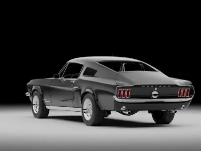 1967 Mustang Fastback 3D model