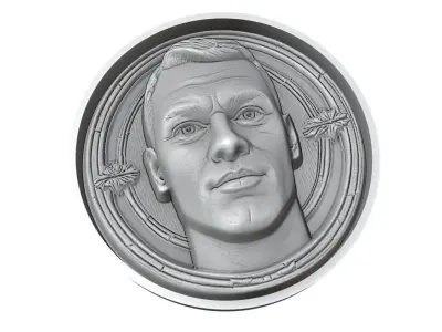 Manuel Neuer Footballer Medallion 3D print model