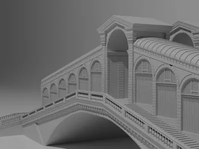 Rialto Bridge Venice  3D model