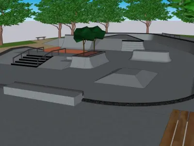 Skatepark 2025 3D model