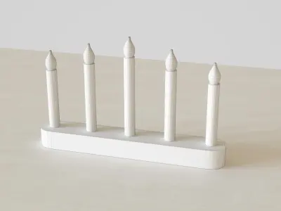 STRALA Led Candlestick Low-poly 3D model